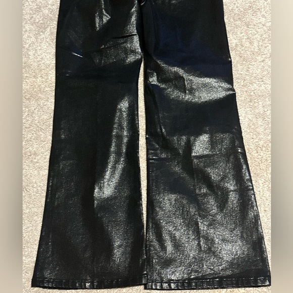 NWT rag & bone faux leather high rise ankle flare size. 27 - Picture 11 of 13